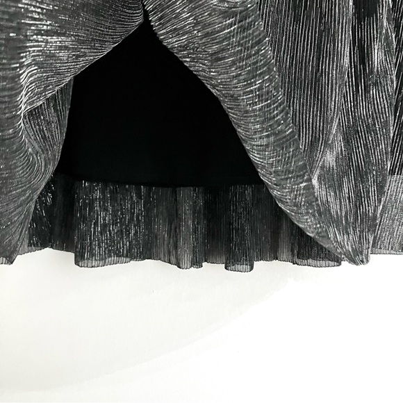 Isabel Marant Étoile Beatrice Gunmetal Metallic Skirt Size 38 - Picture 9 of 16